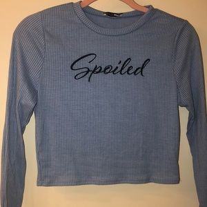 fashion nova long sleeve knit crop top